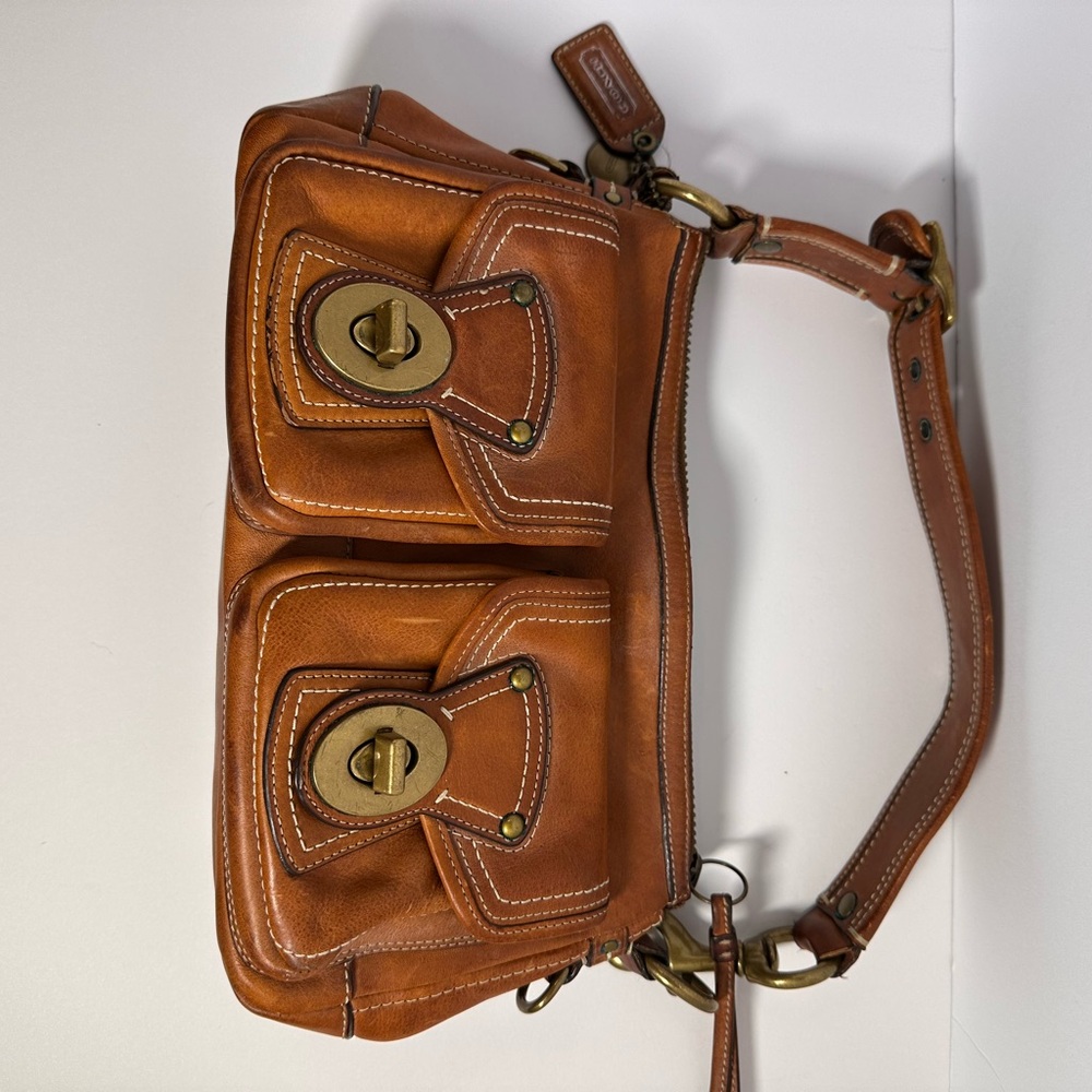 Brown Leather Shoulder Bag